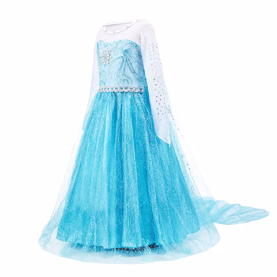 mergaitės princesės suknelė