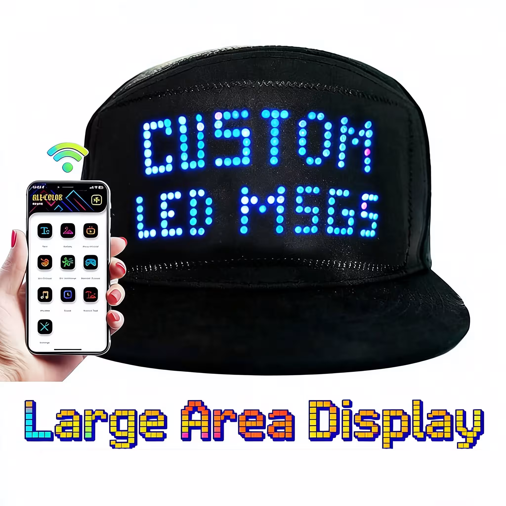 cappello LED programmabile