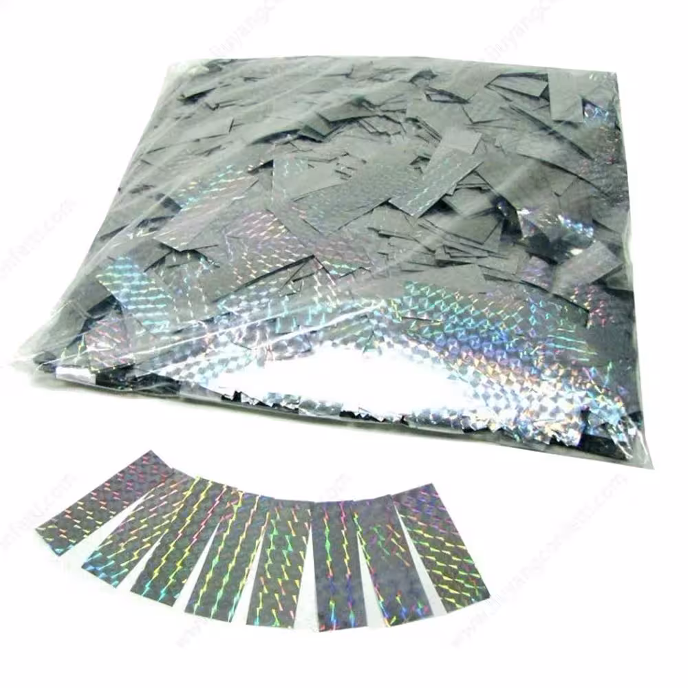 Confetti 1kg rectangular gold and silver