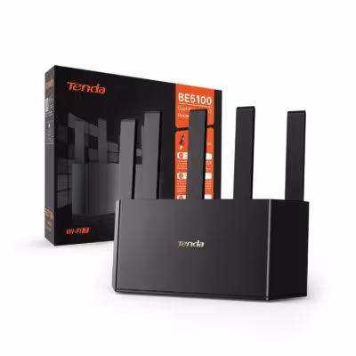 Tenda RE6L Pro BE5100 Wi-Fi 7 Router Dual Band Gigabit 5011Mbps 2.5G Port 5 Antennas Mesh System NFC Sticker 6nm Chip Parental Control VPN 1