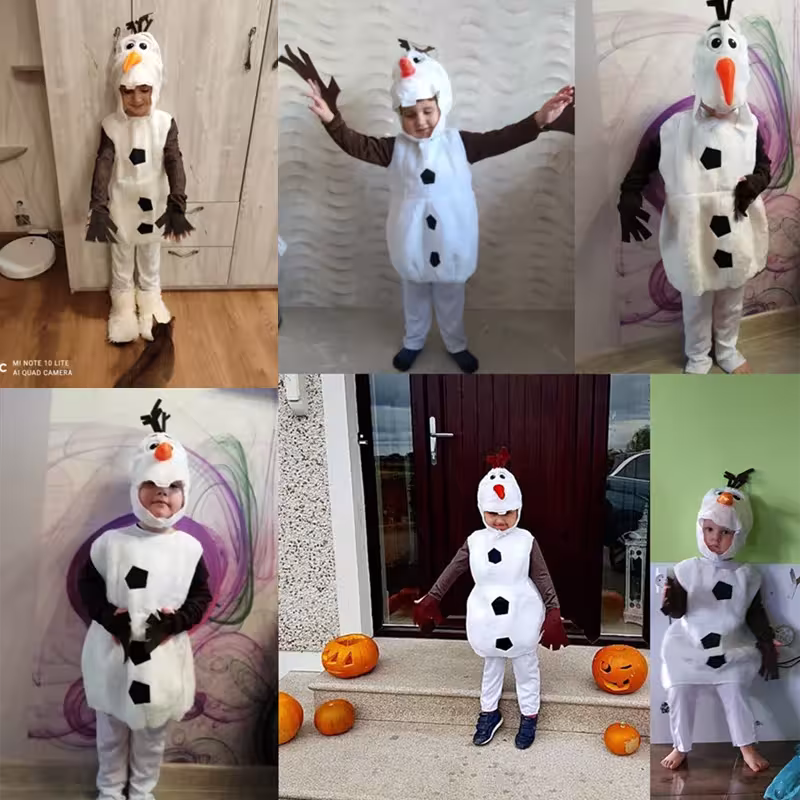 costume da bambino del personaggio di Olaf