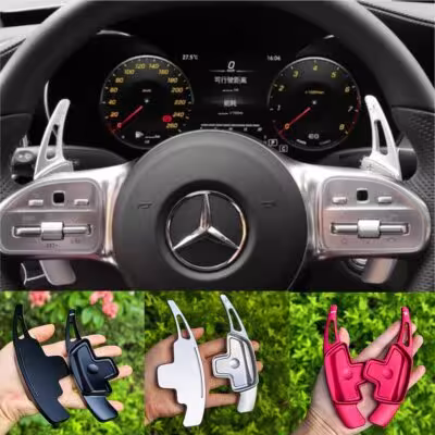 Car Steering Wheel Paddle Shifter Gear Shift Extension For Mercedes-Benz A Class W177 sedan V177 B C E Class W205 W246 W213 GLA 1