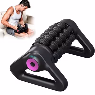 Cordless Electric Massage Roller New Portable Whole Body Deep Muscle Relaxation Massager Shaft Automatic Yoga Column Roller Multifunctional 1