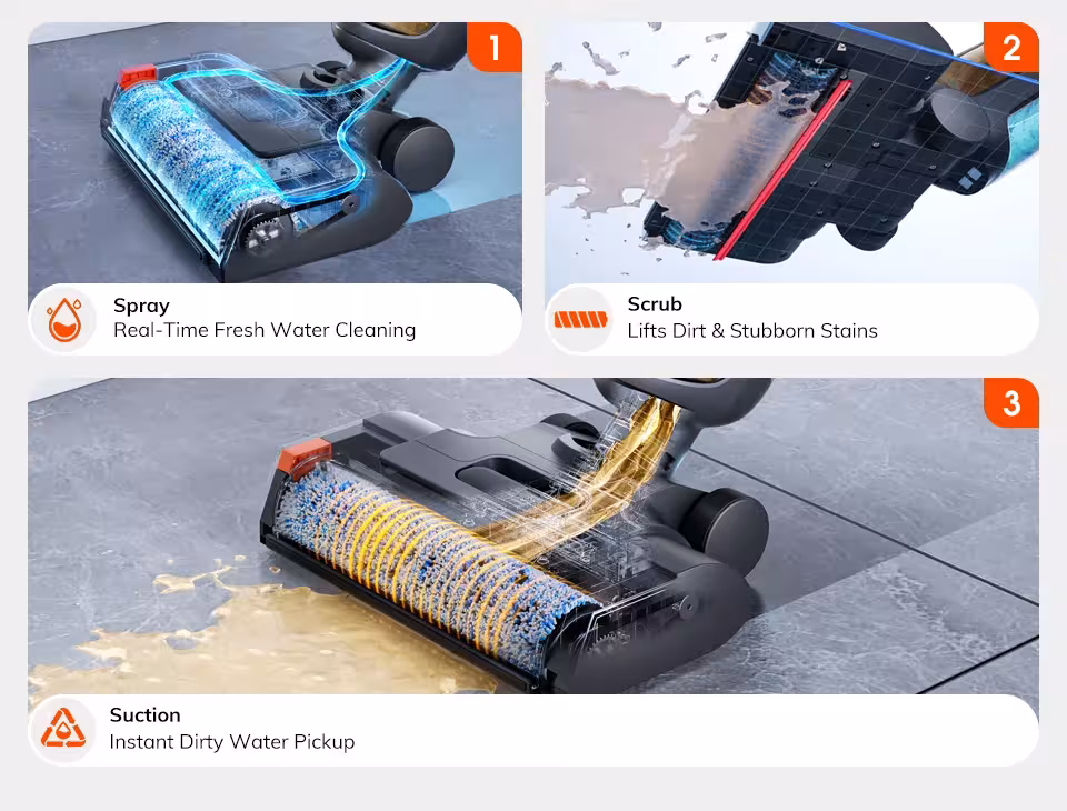cordless vacuum cleaner with brush