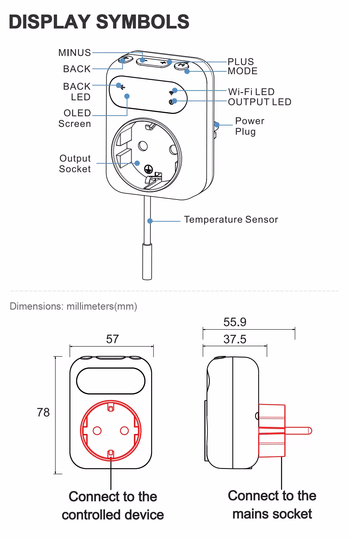 Prise WiFi avec thermostat