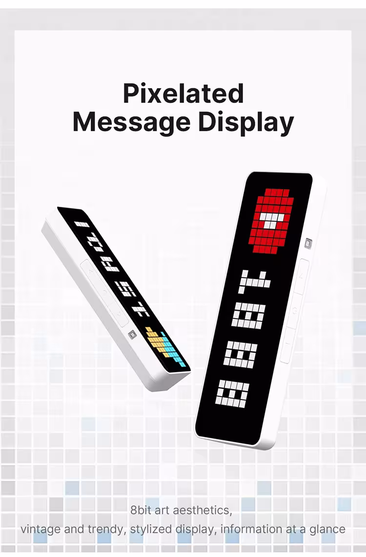 horloge pixelisée