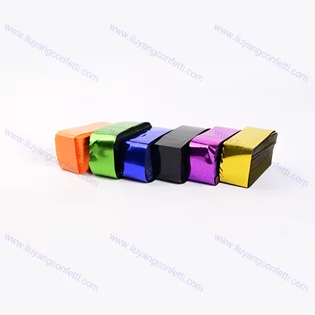 Confetti 1kg rectangular gold and silver