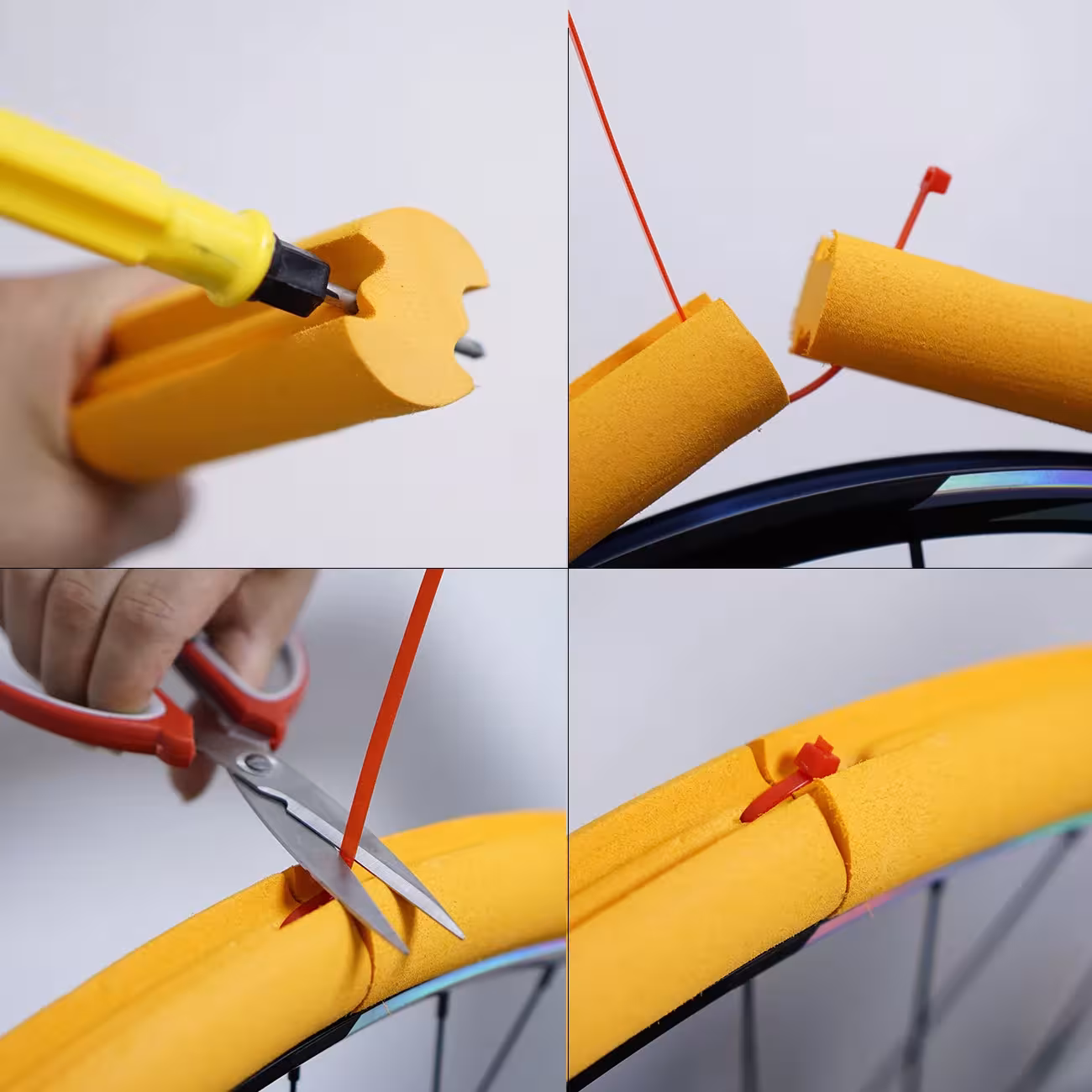 Adaptador para cámara de aire de bicicleta