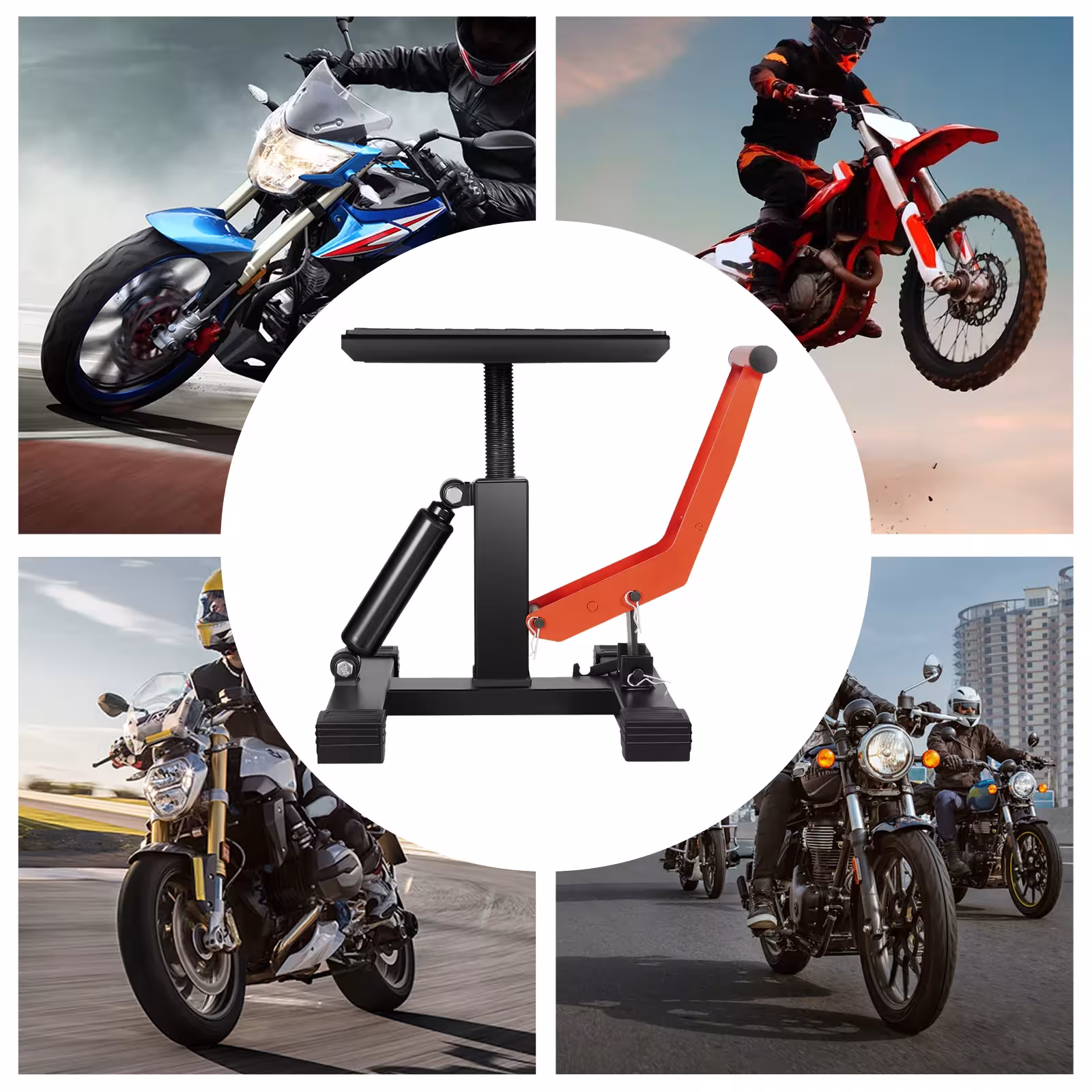Supporto universale per sollevamento moto