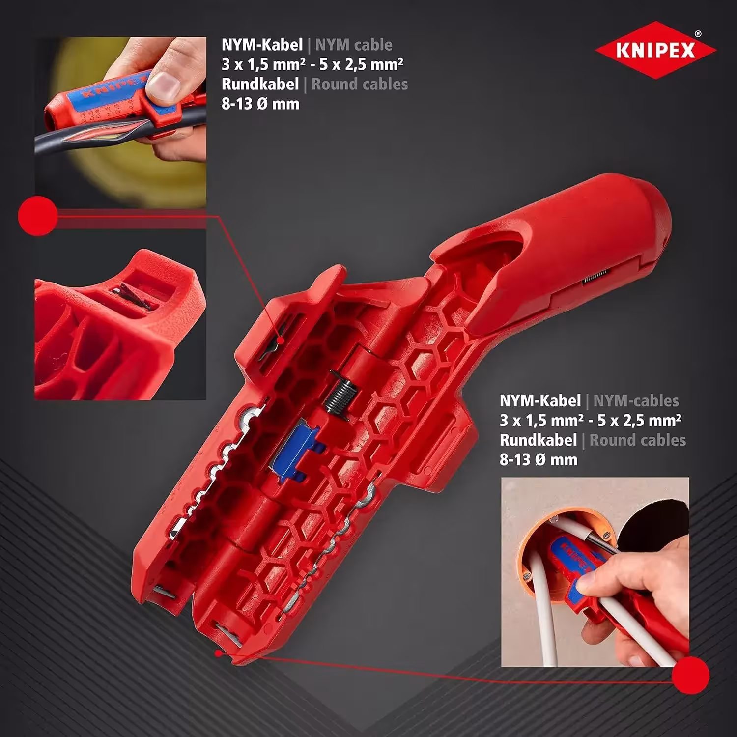 universal wire stripping tool