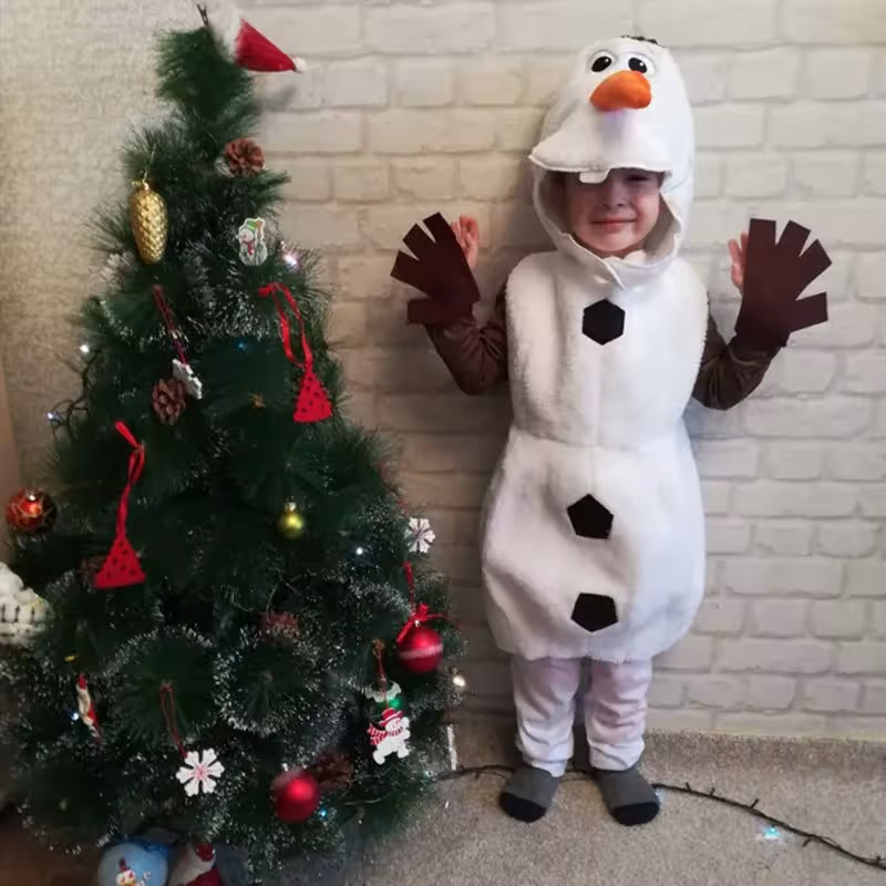 costume da bambino del personaggio di Olaf