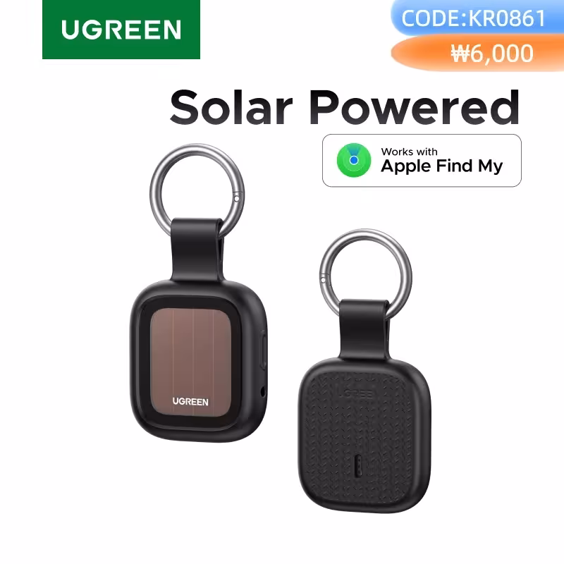 UGREEN Finder Pro: tracker Bluetooth con batteria solare, compatibile con Apple Find My