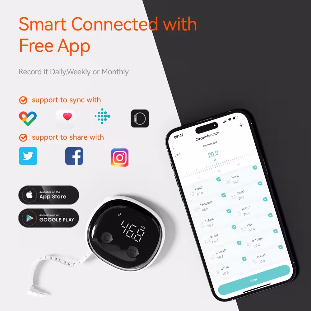 body measuring tape with app