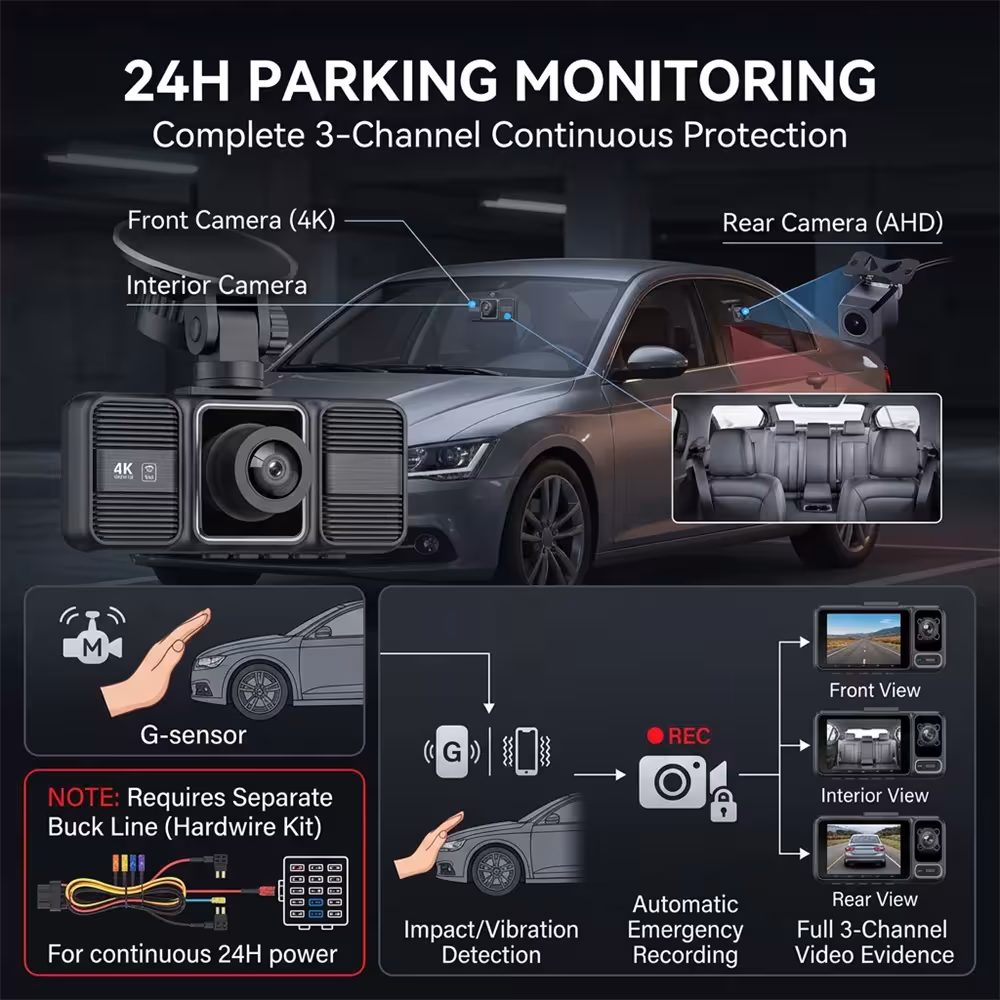 4K vaizdo registratorius automobiliui