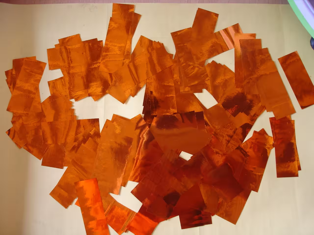 Confetti 1kg rectangular gold and silver