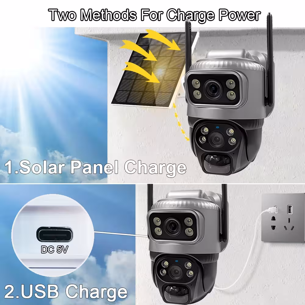 Caméra à énergie solaire
