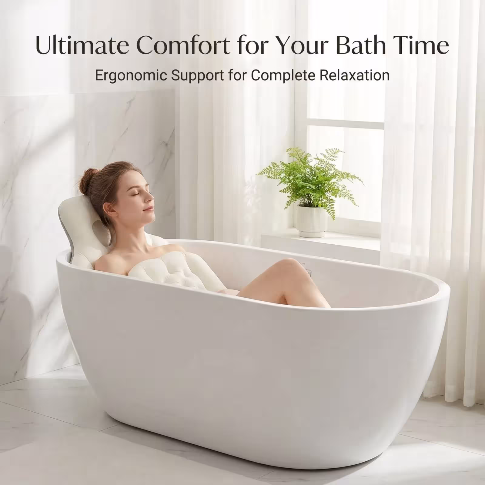 almohada de baño para adultos