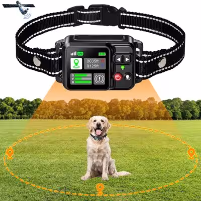 GPS Wireless Dog Fencing System - Electric dog fencing with GPS Electric Satellite Technology, Pet Fencing System Range 15~2000m 1