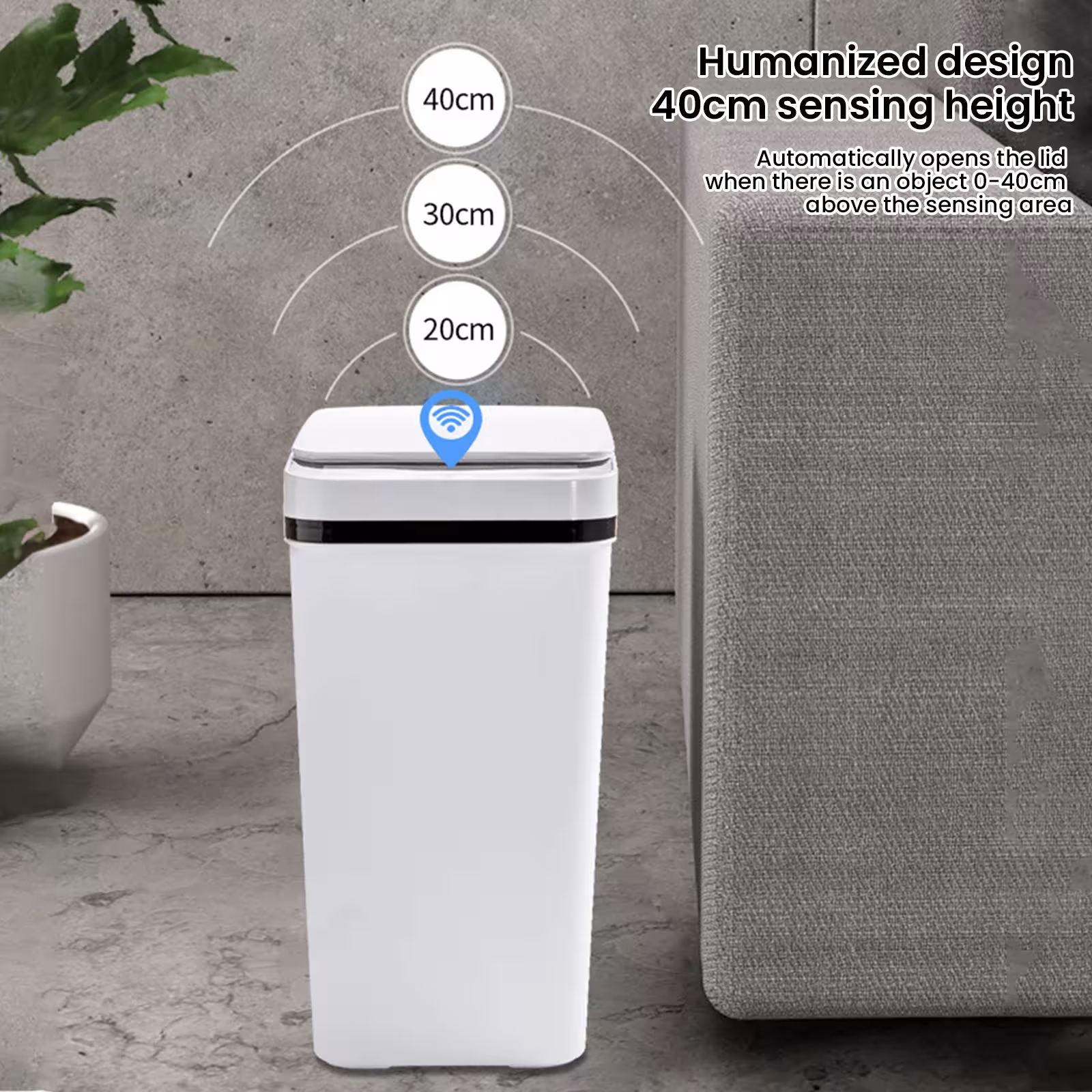 automatic trash can