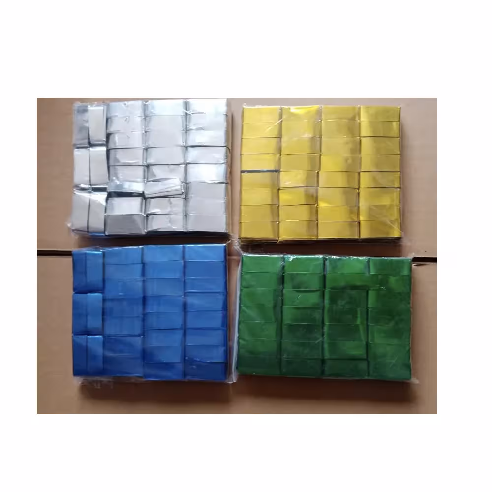 Confetti 1kg rectangular gold and silver