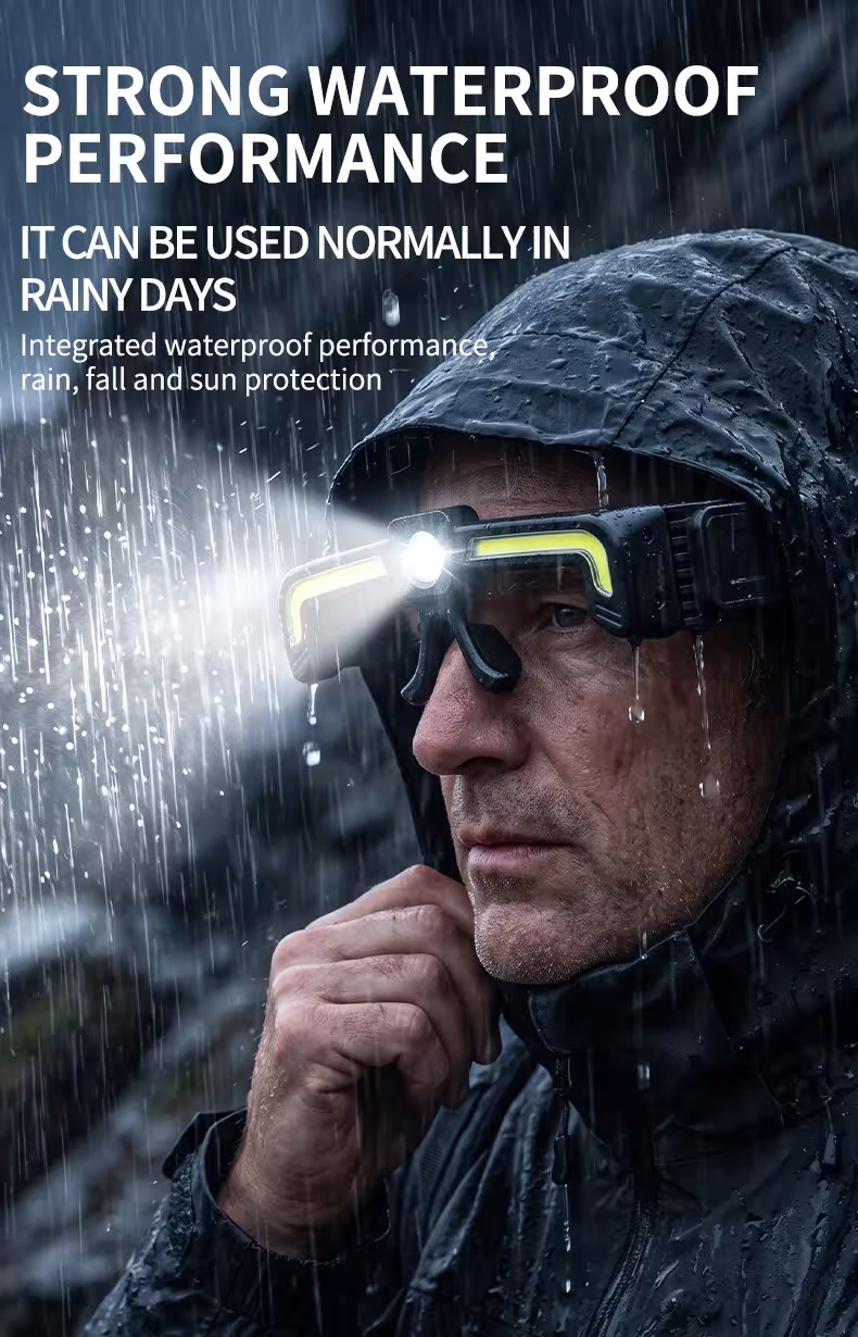 LED glasses with COB lighting