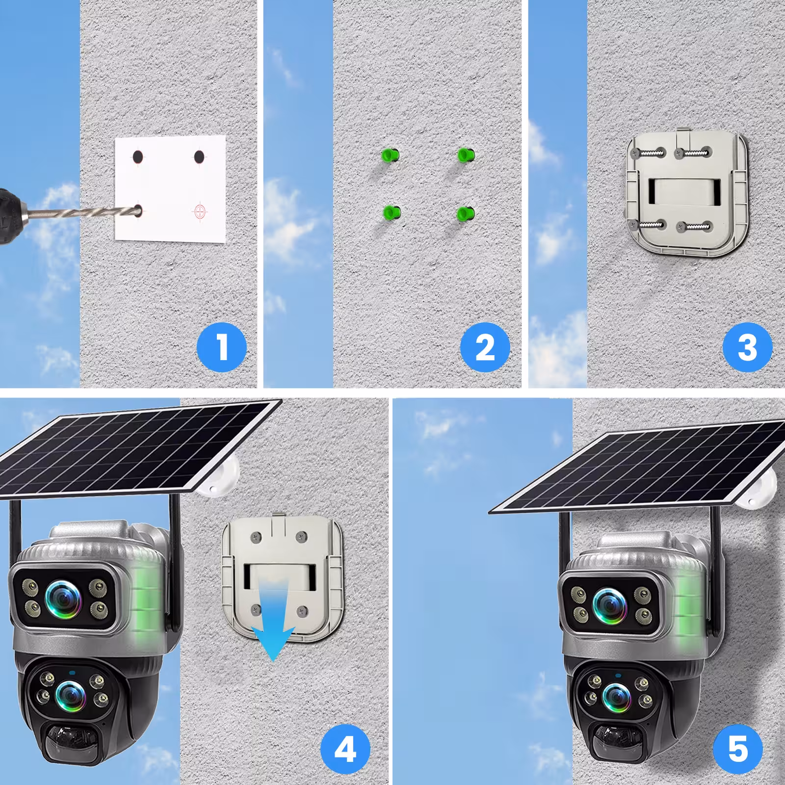 Caméra à énergie solaire