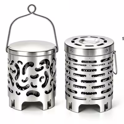 Stainless Steel Heating Cover Outdoor Camping Portable Heating Stove Infrared Heater Camping Baking Stove Cassette Baking Stove 1