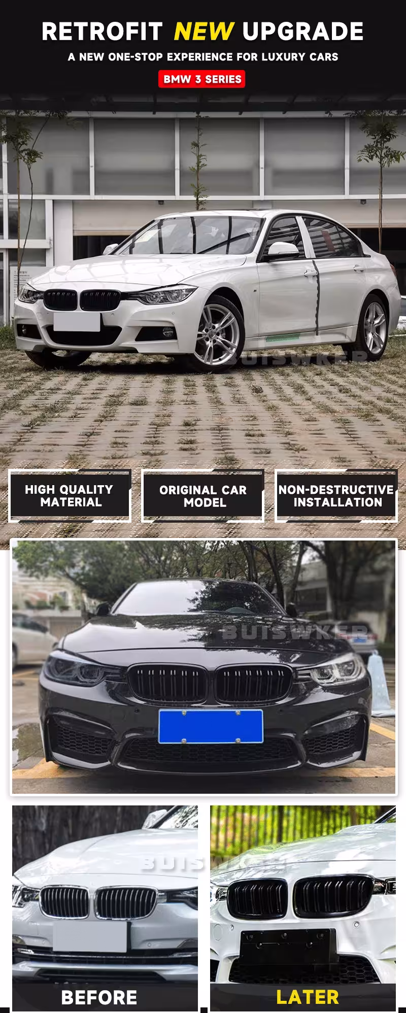 priekinė grotelė BMW F30