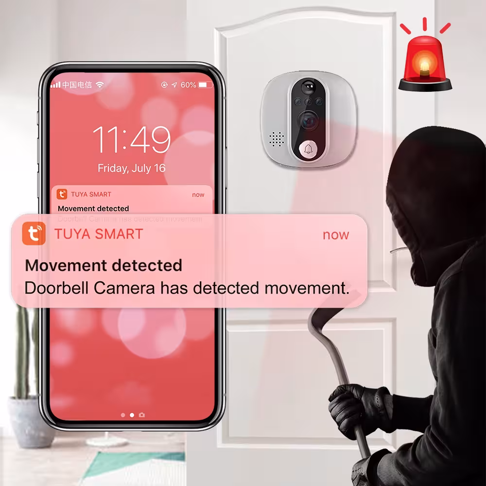 durų skambutis su WiFi kamera