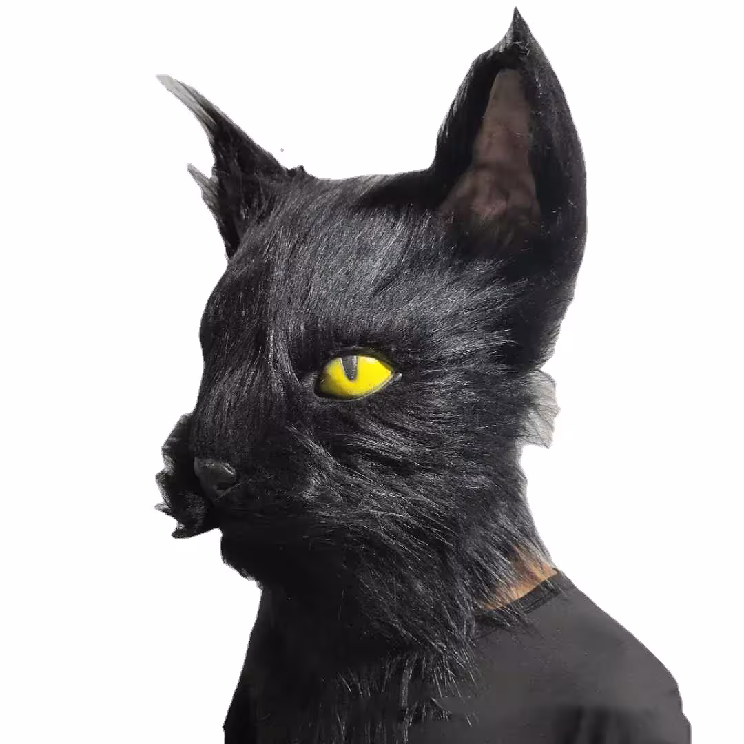 masque de chat en latex