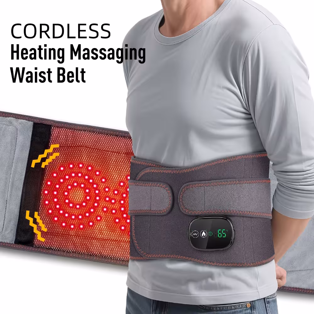 fascia riscaldata per massaggio lombare