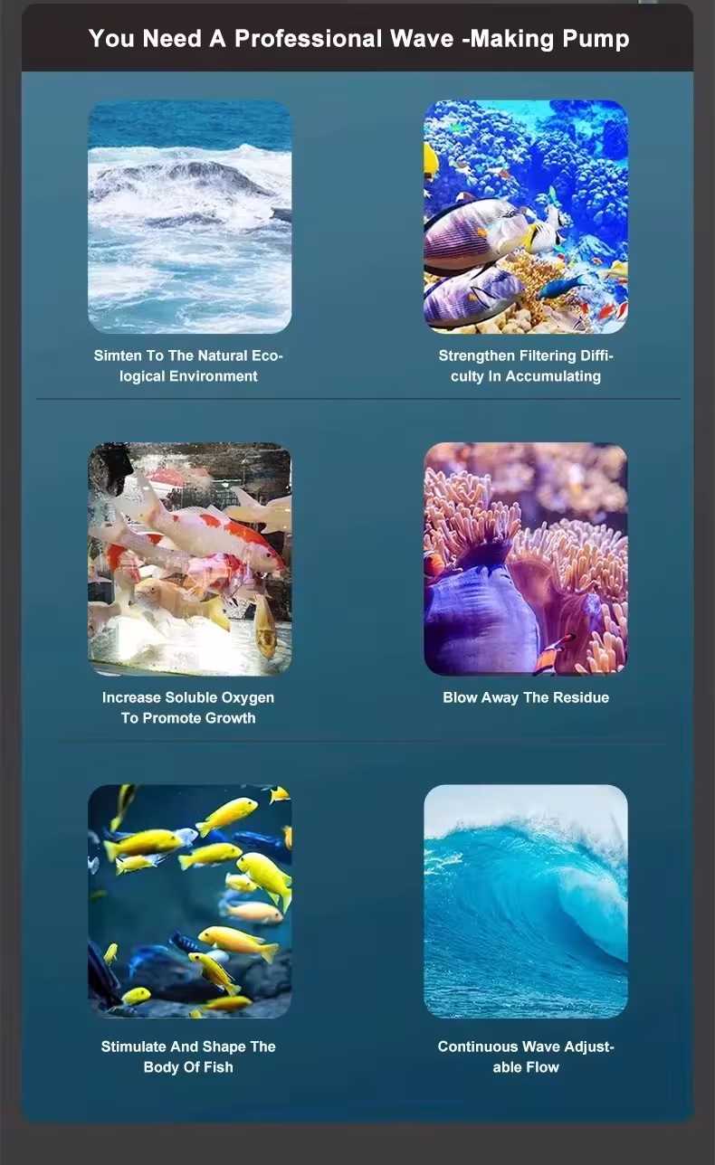 bomba de olas para acuarios