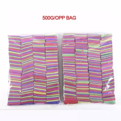 5×2cm 1KG Paper Confetti, Biodegradable ，Eco-Friendly Flame Retardant Confetti for Confetti Cannon Party Machine 1
