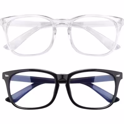 New Trending Blue Light Blocking Men's Glasses Gaming PC Matte Black Anti Ray Eyeglasses Women Transparent Fashion Eyewear 1