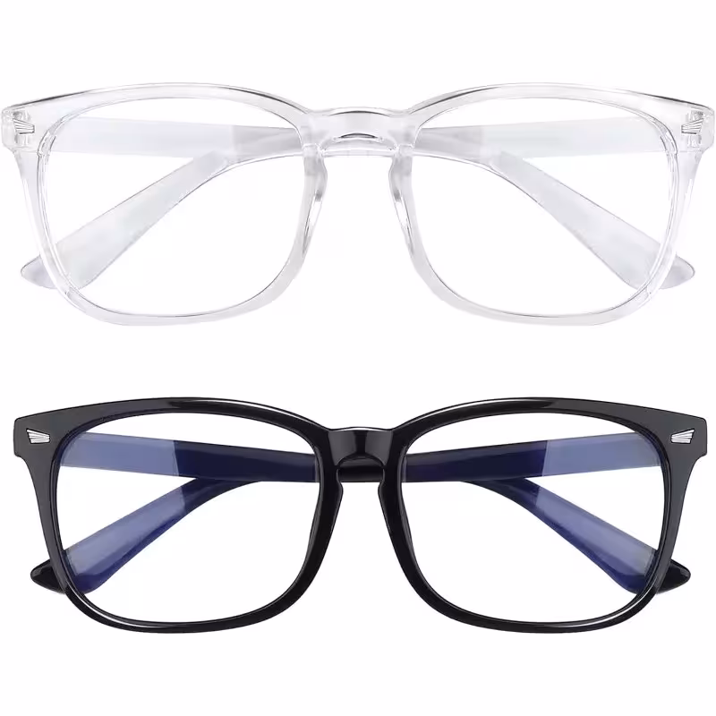 Occhiali filtro luce blu per uomo e donna, colore nero opaco