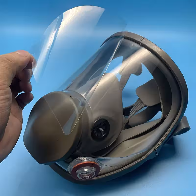 pellicola protettiva per maschera antigas