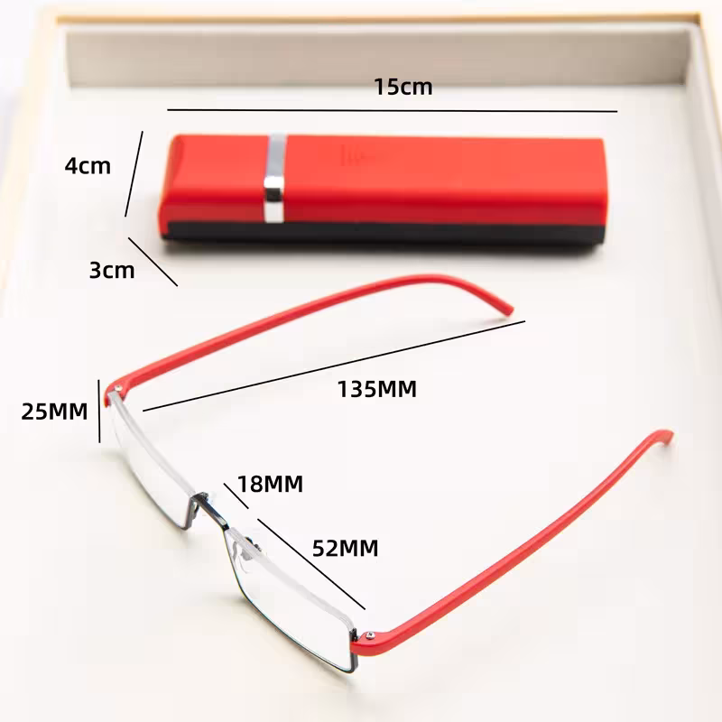 Reading glasses with blue light filter