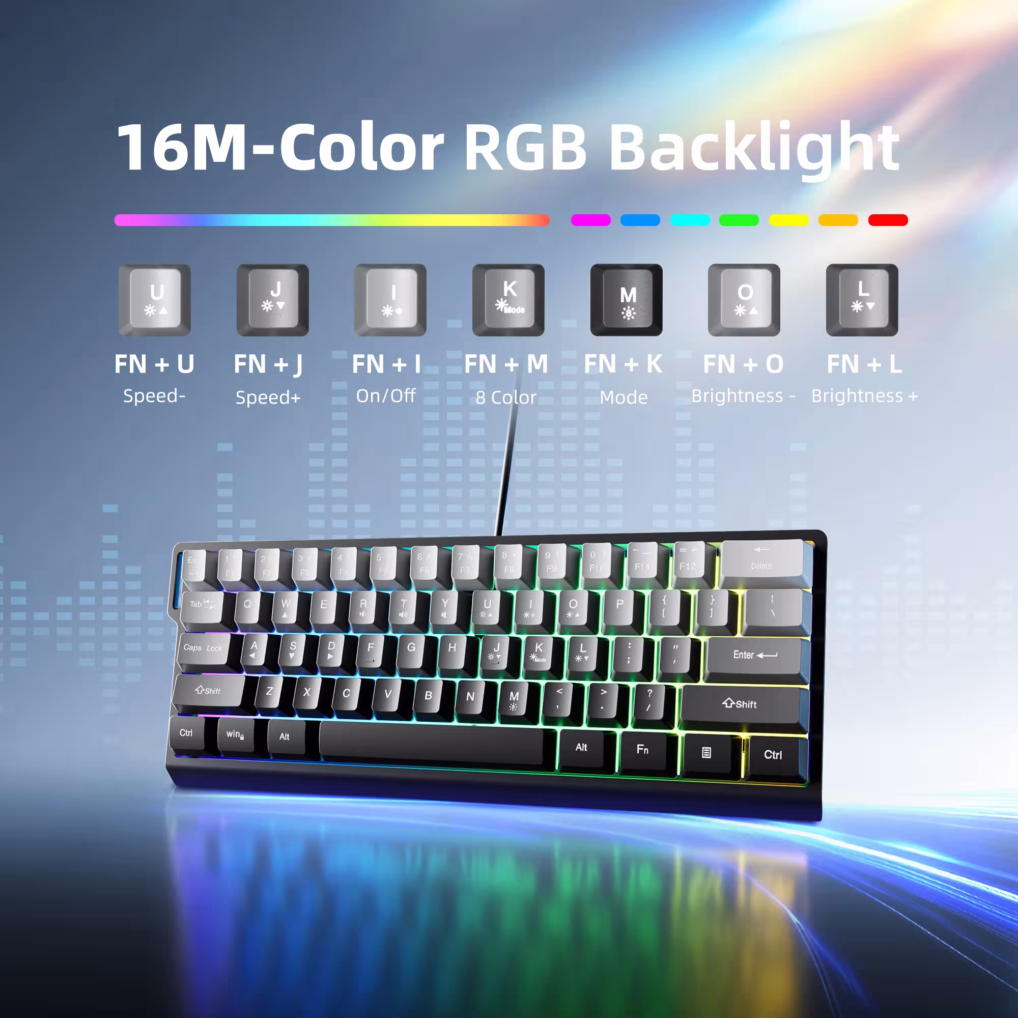 tastiera meccanica con illuminazione RGB
