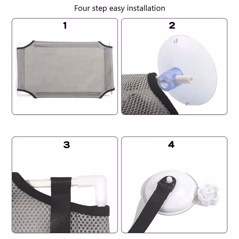 Cama para gatos en la ventana