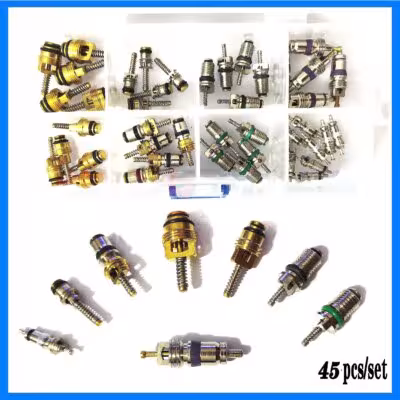 Car A/C R134a R12 Valve Core Kit for Mercedes-Benz BMW Audi Volkswagen Sagitar Citroen Volvo Buick Jeep Toyota Honda Subaru 1