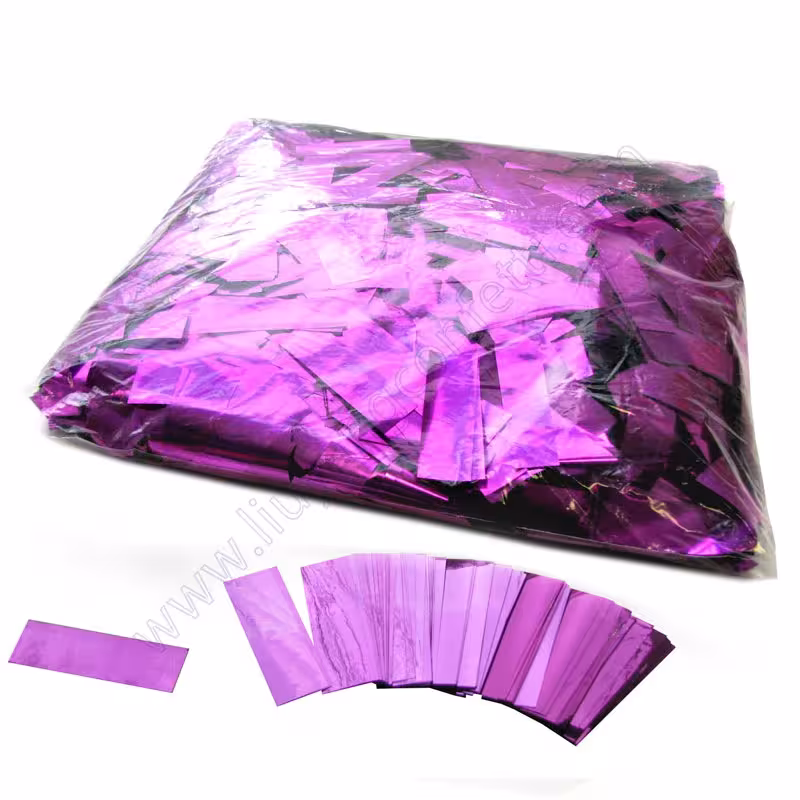 Confetti 1kg rectangular gold and silver