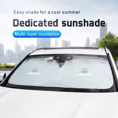 the Car Windshield Sun Shade Visor UV Protection Shield For Lexus F SPORT ES RX NX LS UX LM LX GX LC RZ IS CT GS RC HS SC TX LBX 1