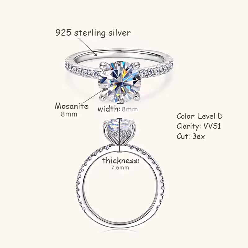 bague de fiançailles avec moissanite