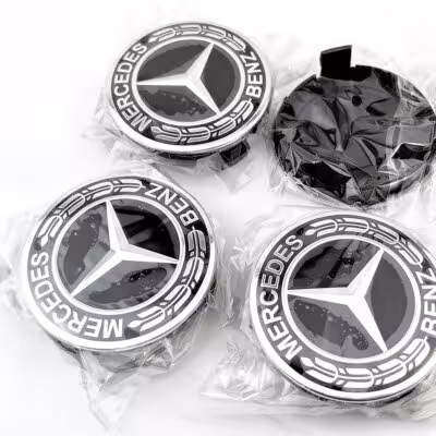 20Pcs 75mm Car Wheel Center Cap Hub Covers Badge For Mercedes Benz AMG B/C/E/S Class C43 C63 E43 E53 E63 GLC GLK CLA Accessories 1