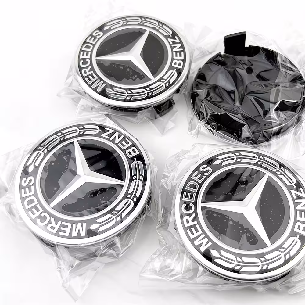 20vnt automobilio rato centro dangtelių rinkinys Mercedes Benz AMG C43 C63 E43 E53 E63 GLC GLK CLA, 75mm