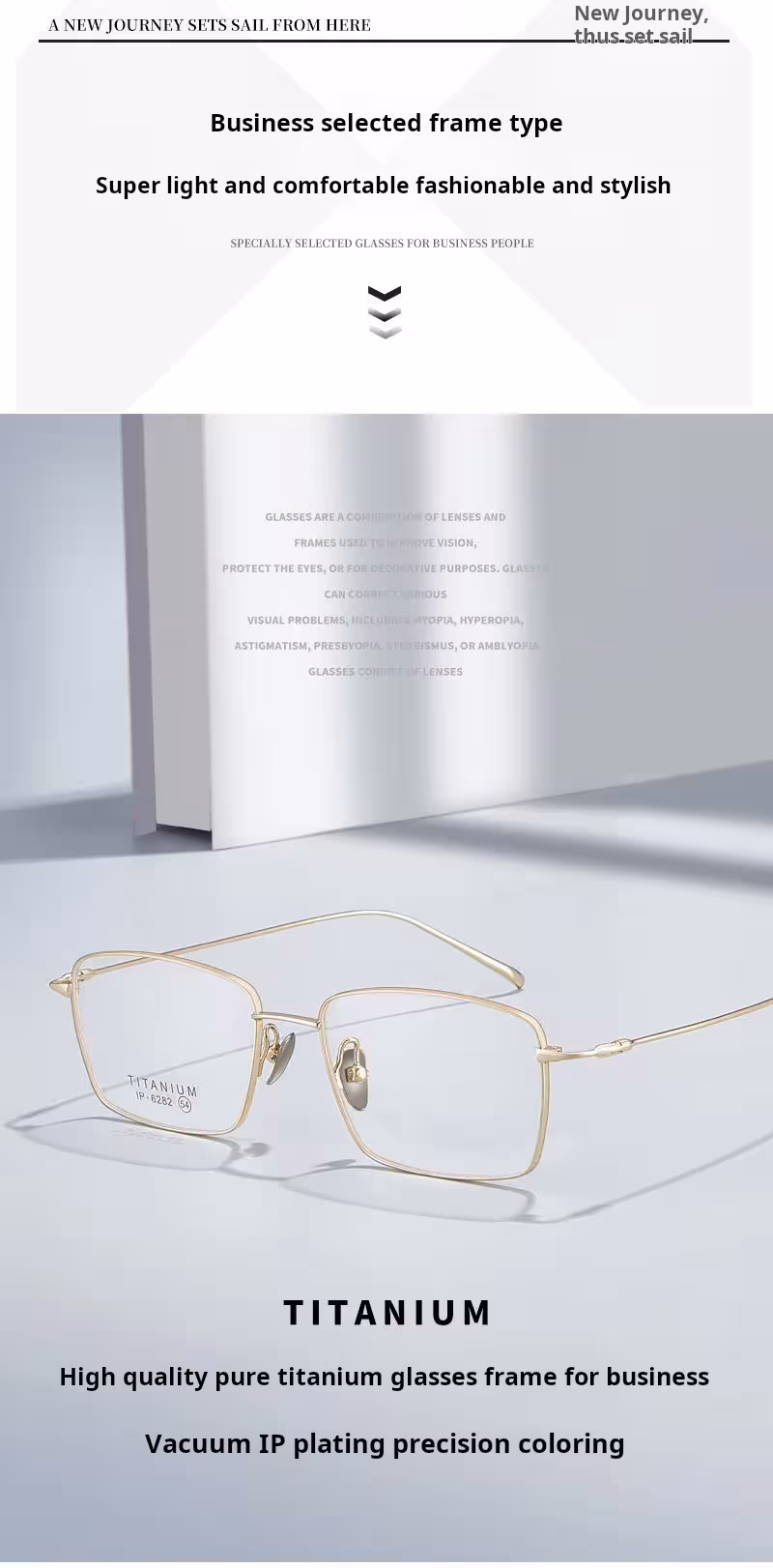 monturas de gafas de titanio