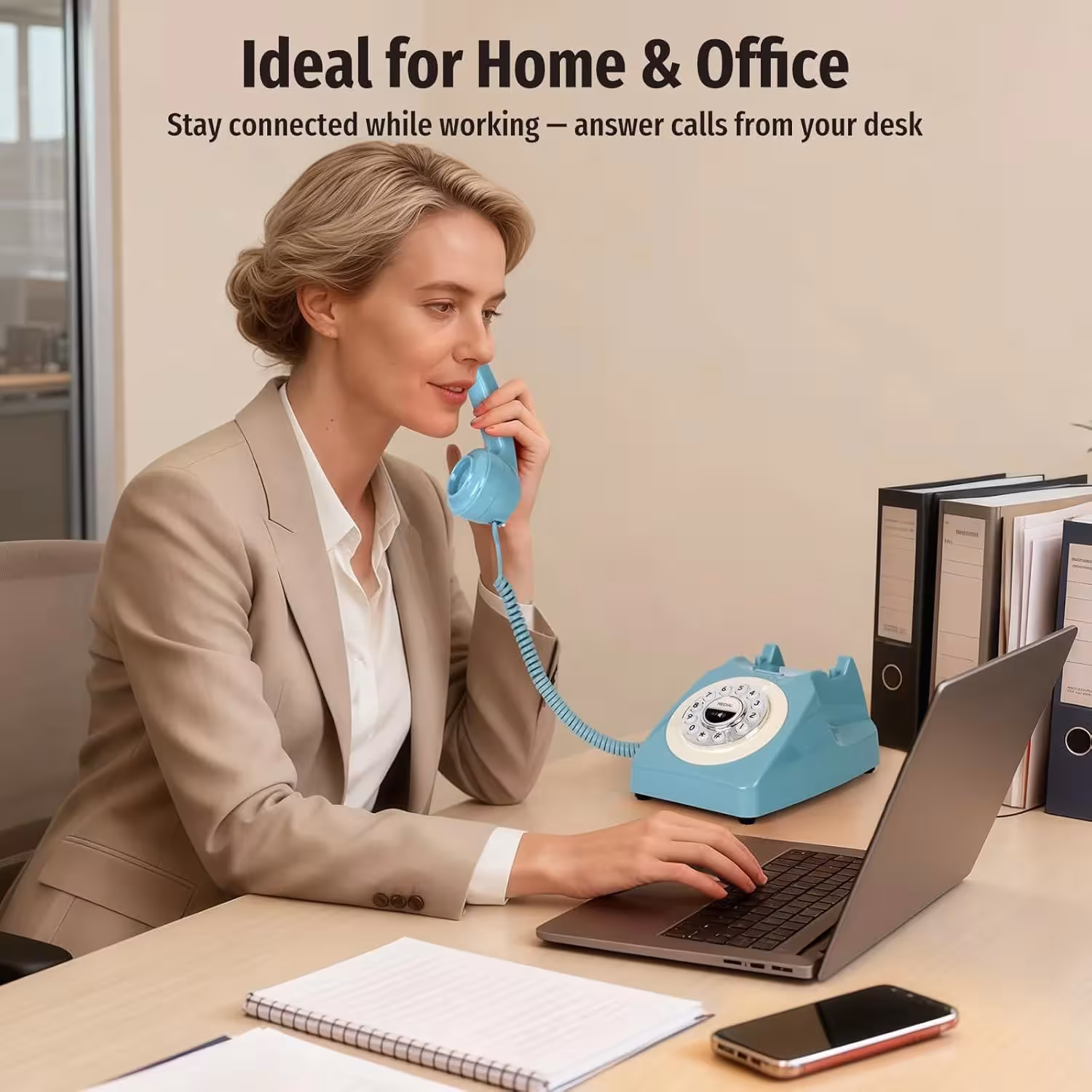 retro bluetooth telefonas
