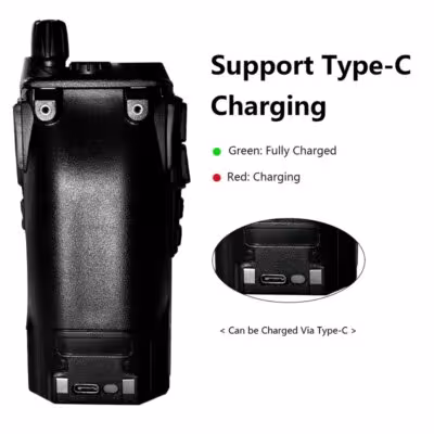 Baofeng UV-82 Battery Pack Type-C Charge 2800mah 3800mAh 4200mAh Li-ion Rechargeable DC 7.4 BL-8 UV-8D UV-82HP Radio Accessories 2
