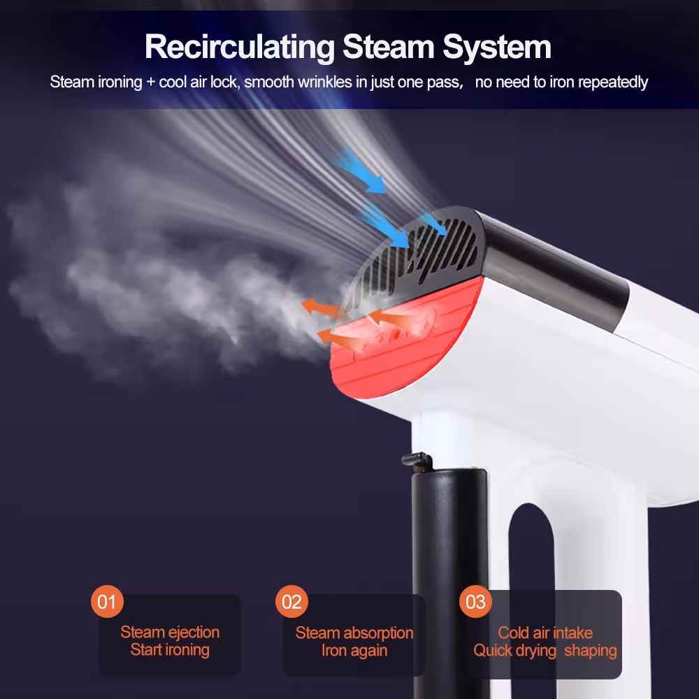 Handheld steamer for clothes