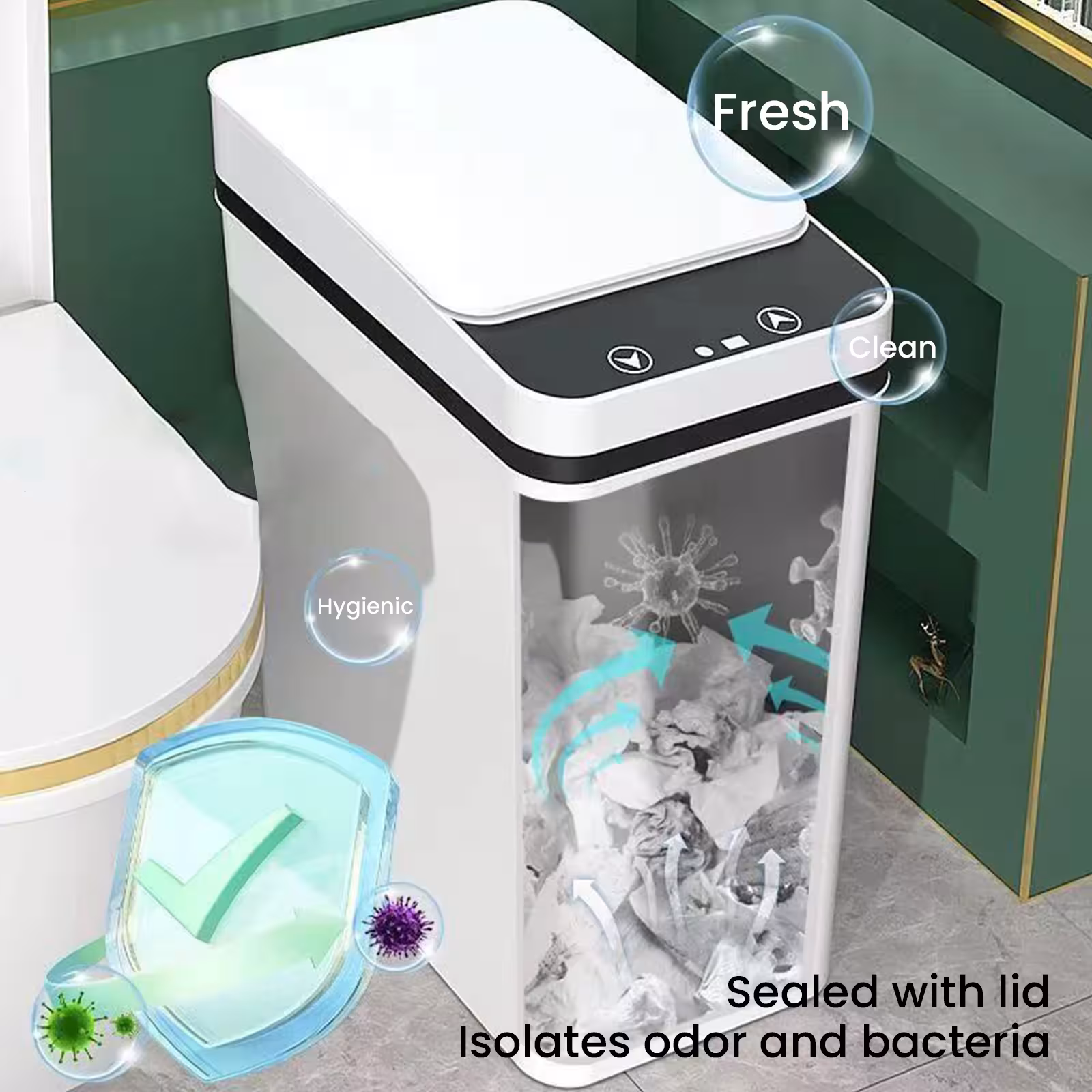 automatic trash can